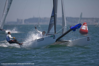 07-04-07 - ISAF SAILING WORLD CHAMPIONSHIPS - CASCAIS 2007 - DAY 1 - Tornado Class - FRANCE - Revil-Espagnon