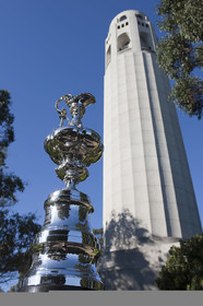 04 01 2011 - San Francisco (USA, CA) - 34th America's Cup - The America's Cup in San Francisco - Golden Gate Bridge* - Coit tower**04 01 2011 - San Francisco (USA, CA) - 34th America's Cup - The America's Cup in San Francisco - Golden Gate Bridge -Coit Tower