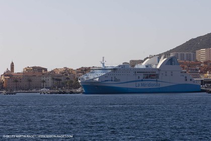16 02 2012 - Ajaccio (FRA, Corse) -  La Méridionale shipping company- Piana at Ajaccio