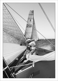 IACC Sailing - AC 34 Trapani Act - B&W