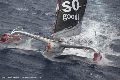 12 09 2012 - Marseille (FRA,13) - Trimaran Sodebo - Thomas Coville - Tentative contre le record de la Méditerranée