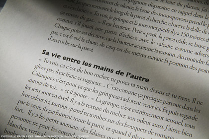 09 11 2010 - Marseille (FRA,13) - Photos du livre Calanques, si proches, si lointaines, Ed. Cres, Texte Juliette Lembot, Photos Gilles Martin-Raget