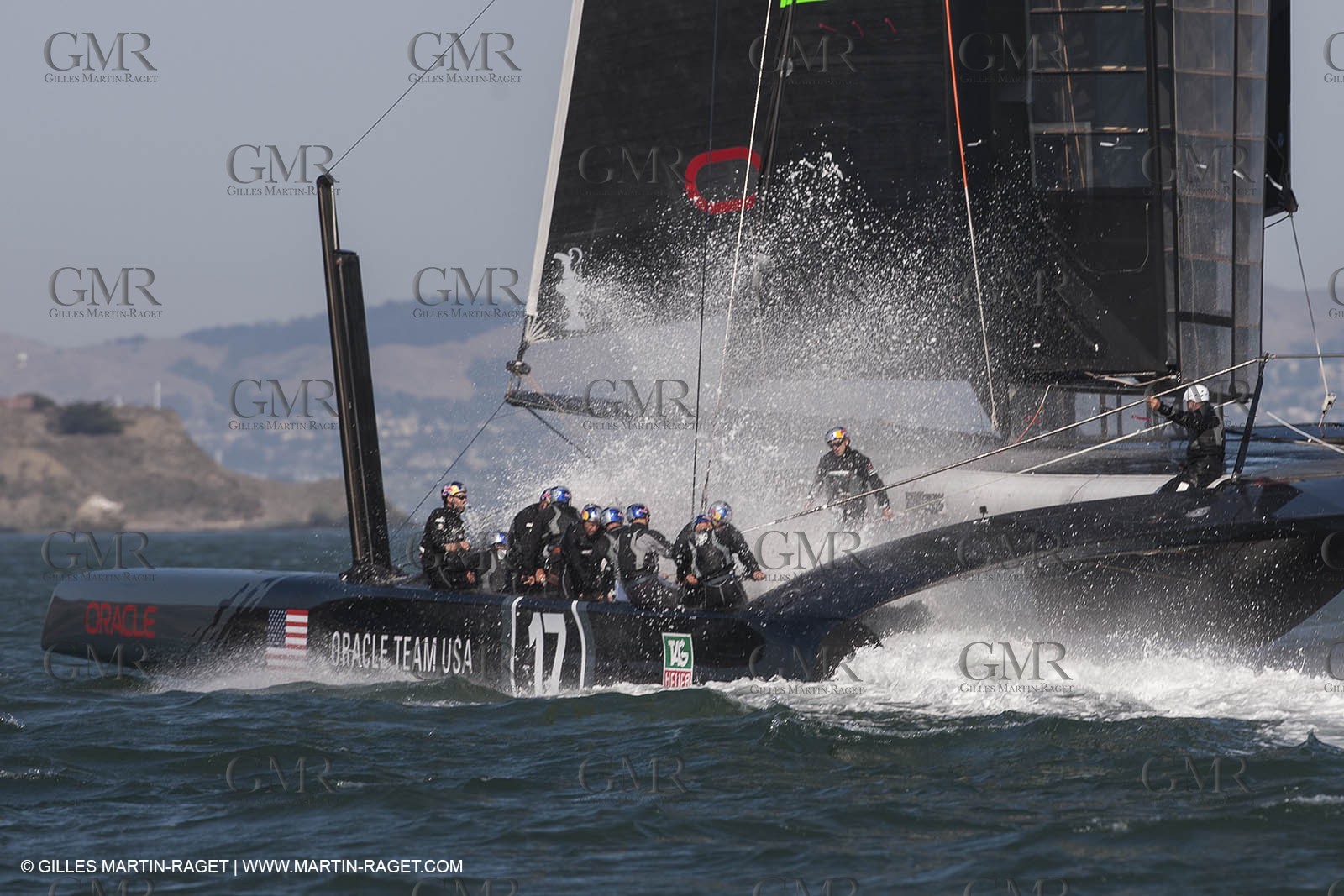 01 10 2012, San Francisco (USA,CA), 34th America's Cup, ORACLE Team USA AC72 training