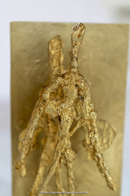 11 02 2020, St Rémy de Provence (FRA,13), Oeuvre de Germaine Richier, L'Ombre 1955, Bronze naturel nettoyé, Epreuve d'artiste, 25 x 13 x 9 cm, Collection particulière