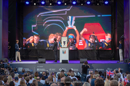 04 10 2024, Barcelona (ESP), 37th America's Cup, Louis Vuitton Cup Final, Race Day 7 , Prizegiving