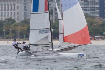 16 08 2016, Rio de Janeiro (BRA), 2016 Olympic Games, Sailing, Nacra 17, Billy Besson, Marie RIou