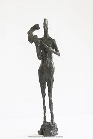 03 08 2020, St Rémy de Provence, (FRA,13), Oeuvre de Germaine Richier, L'Epi 1955, Bronze patiné foncé, Fondeur L.Thinot, Paris, exemplaire d'exposition, 44 x 12,5 x 9 cm, Collection particulière