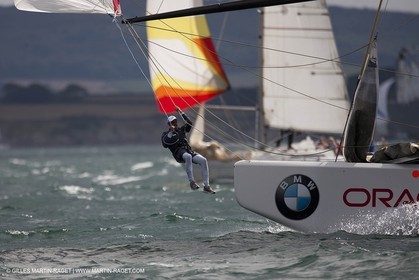 02 08 2010 - Cowes (UK, IOW) - The 1851 Cup -  BMW ORACLE Racing - Training Day.