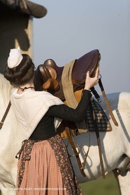 23 02 2007 - Arles, Nathalie Chay, Queen of Arles - Amazone horse riding