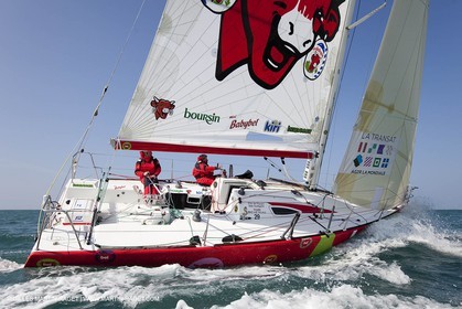13 03 2010 - La Grande Motte   Port Camargue (FRA) - Groupe Bel - Entraînement Kito de Pavant   Sébastien Audigane en vue de la Transat AG2R 2010