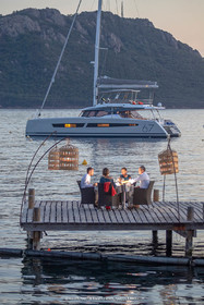 30 08 2018, Porto Vecchio (FRA, South Corsica) Chantier Fountaine-Pajot, Alegria 67