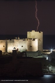 Thunderstorm over Planier island lighthouse - Marseille (FRA,13) - 18 06 2014