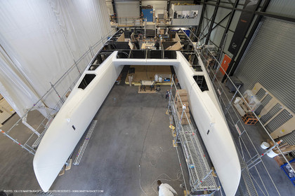 29 10 2018, La Grande Motte (FRA,30), Chantier Gunboat, construction du Gunboat 68