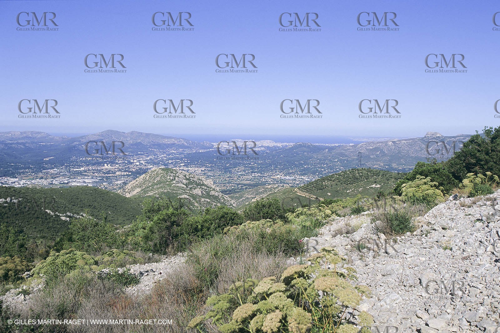 France, Provence, Pays d'Aubagne, collines de Marcel Pagnol
