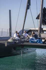 16 02 2019, Porquerolles (FRA,83), Gunboat 68 sail testing  3