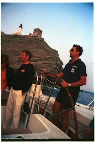 Giraglia 1981, Onboard Helisara VI, Dennis Conner