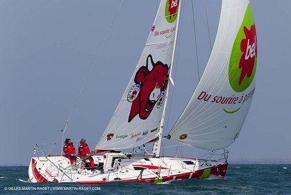 13 03 2010 - La Grande Motte   Port Camargue (FRA) - Groupe Bel - Entraînement Kito de Pavant   Sébastien Audigane en vue de la Transat AG2R 2010