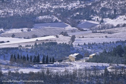 Provence sous la neige
