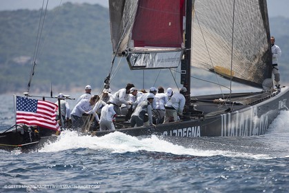 19 05 2010 - La Maddalena (ITA, Sardinia) Louis Vuitton Trophy - BMW ORACLE Racing - Training