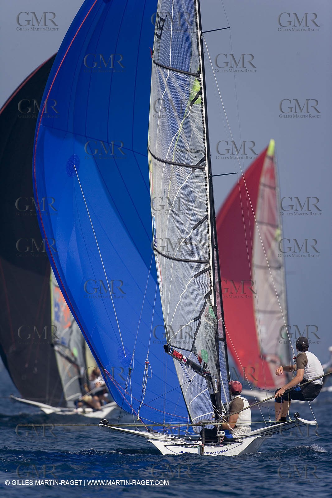 23 04 2007 - 2007 Semaine Olympique Française - Hyères (South of France) - Day 2  - Team France - 49er - LAGRAVIERE Morgan CHRISTIDIS Stephane
