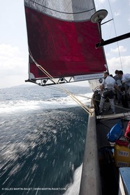 19 05 2010 - La Maddalena (ITA, Sardinia) Louis Vuitton Trophy - BMW ORACLE Racing - Training