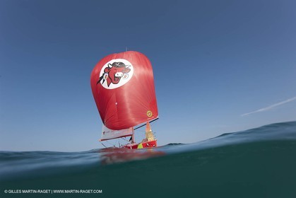 13 03 2010 - La Grande Motte   Port Camargue (FRA) - Groupe Bel - Entraînement Kito de Pavant   Sébastien Audigane en vue de la Transat AG2R 2010