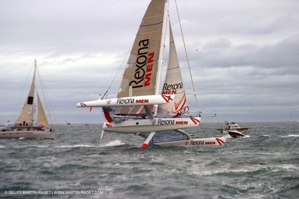 Route du Rhum 2002 - Saint Malo - ORMA 60' Trimarans Start