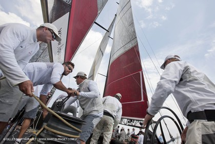19 05 2010 - La Maddalena (ITA, Sardinia) Louis Vuitton Trophy - BMW ORACLE Racing - Training