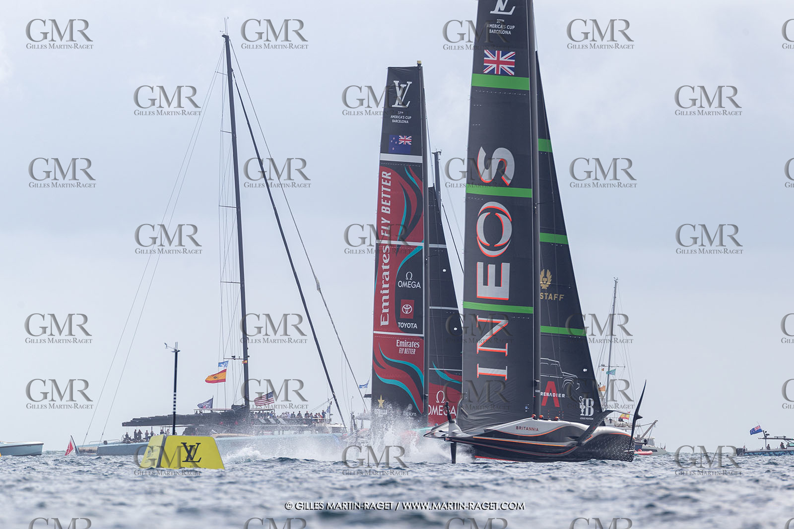 12:10 2024, Barcelona (ESP), Louis Vuitton 37th America's Cup, Final Match, Race Day 1, Race 1