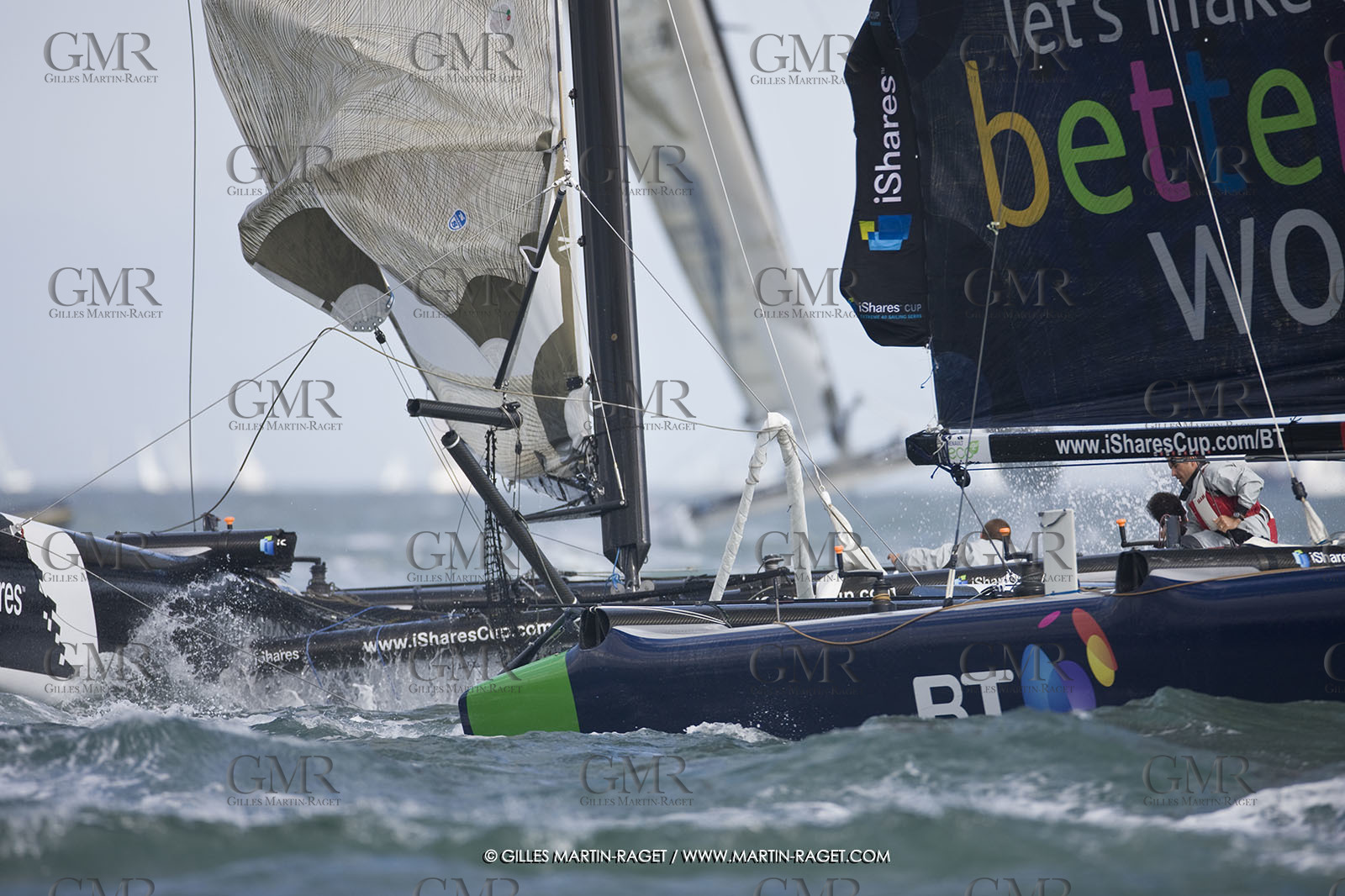 02 08 2008 - Cowes (UK, IOW) - BMW ORACLE Racing - IShare Cup Cowes - Racing Day 1