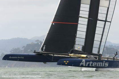 07 08 2013 - San Francisco (USA,CA) - 34th America's Cup - Louis Vuitton Cup - Semi-finals - Luna Rossa vs Artemis Racing - Race 2
