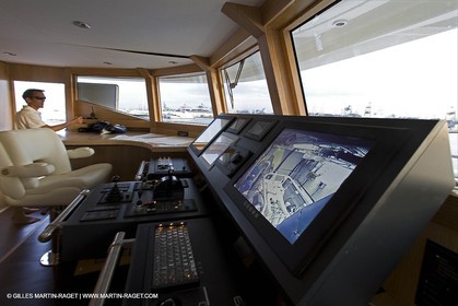 11 06 2007 - Valencia (Spain) - Super Yacht Catamaran Bradley, Gilles Vaton design built by H2X in la Ciotat (France)