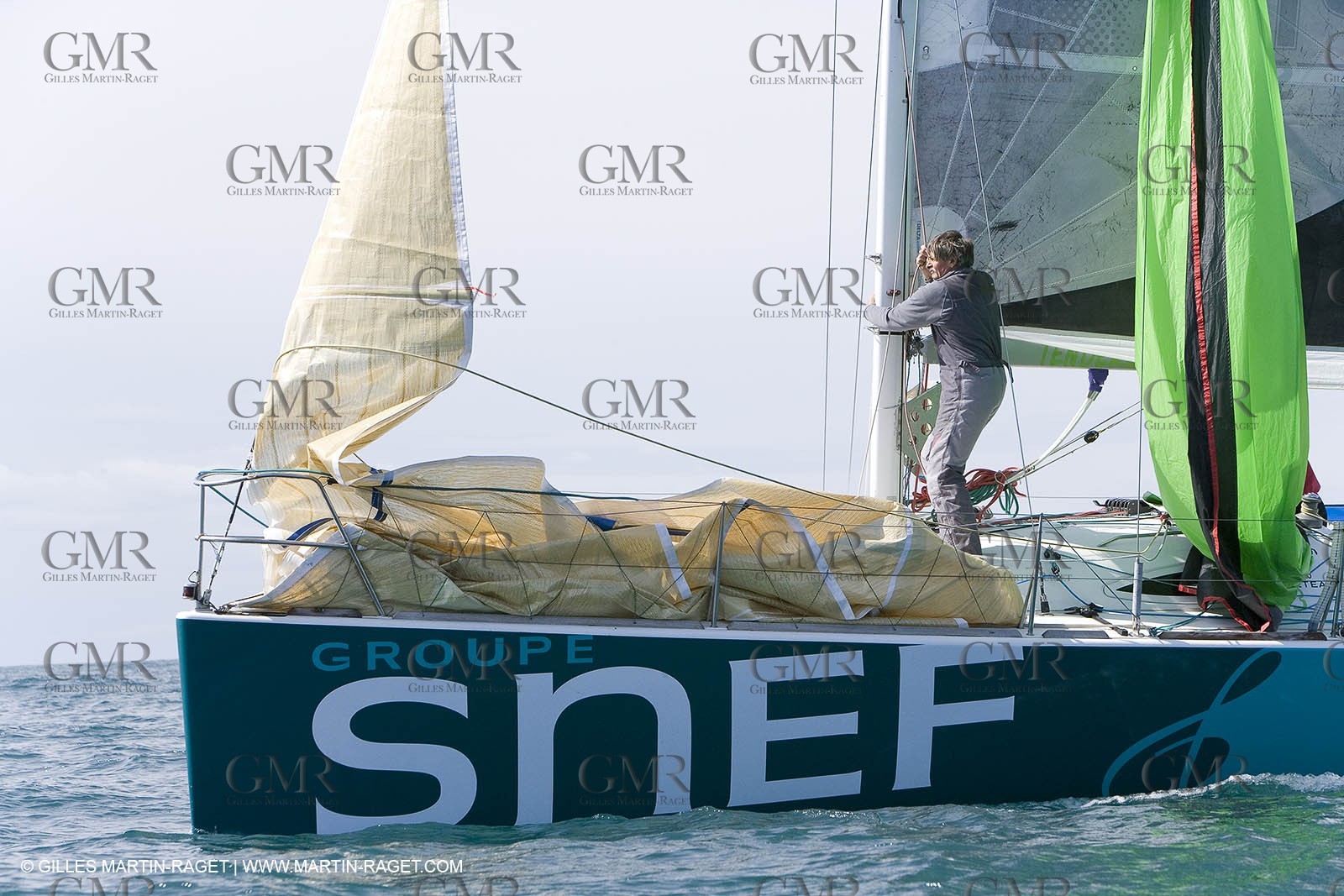 27 03 08- La Grande Motte- (FRA,34) Transat AG2R 2008- Jean-Paul Mouren- Laurent Pellecuer