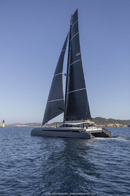 16 02 2019, Porquerolles (FRA,83), Gunboat 68 sail testing  3