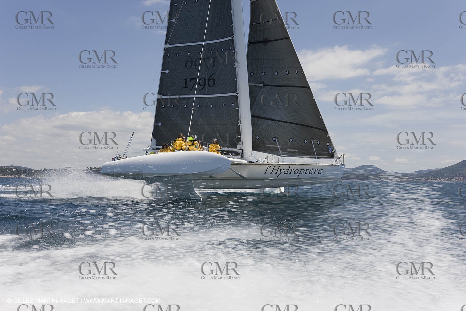 14 06 2008 - Toulon-Hyères (FRA,83) - 50 knots record attempt trials by l'Hydroptère