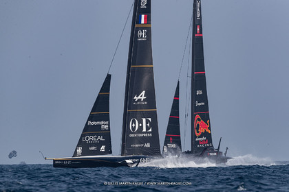 22 08 2024, Barcelona (ESP), Louis Vuitton 37th America's Cup, Louis Vuitton Preliminary Regatta, Race Day 1