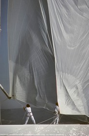 America's Cup - San Diego 1992 - Defi français - A bord F1