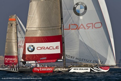 27 11 2010 - Dubai (UAE) - Dubai Louis Vuitton Trophy - Final -  BMW ORACLE Racing Vs Emirates Team New Zealand