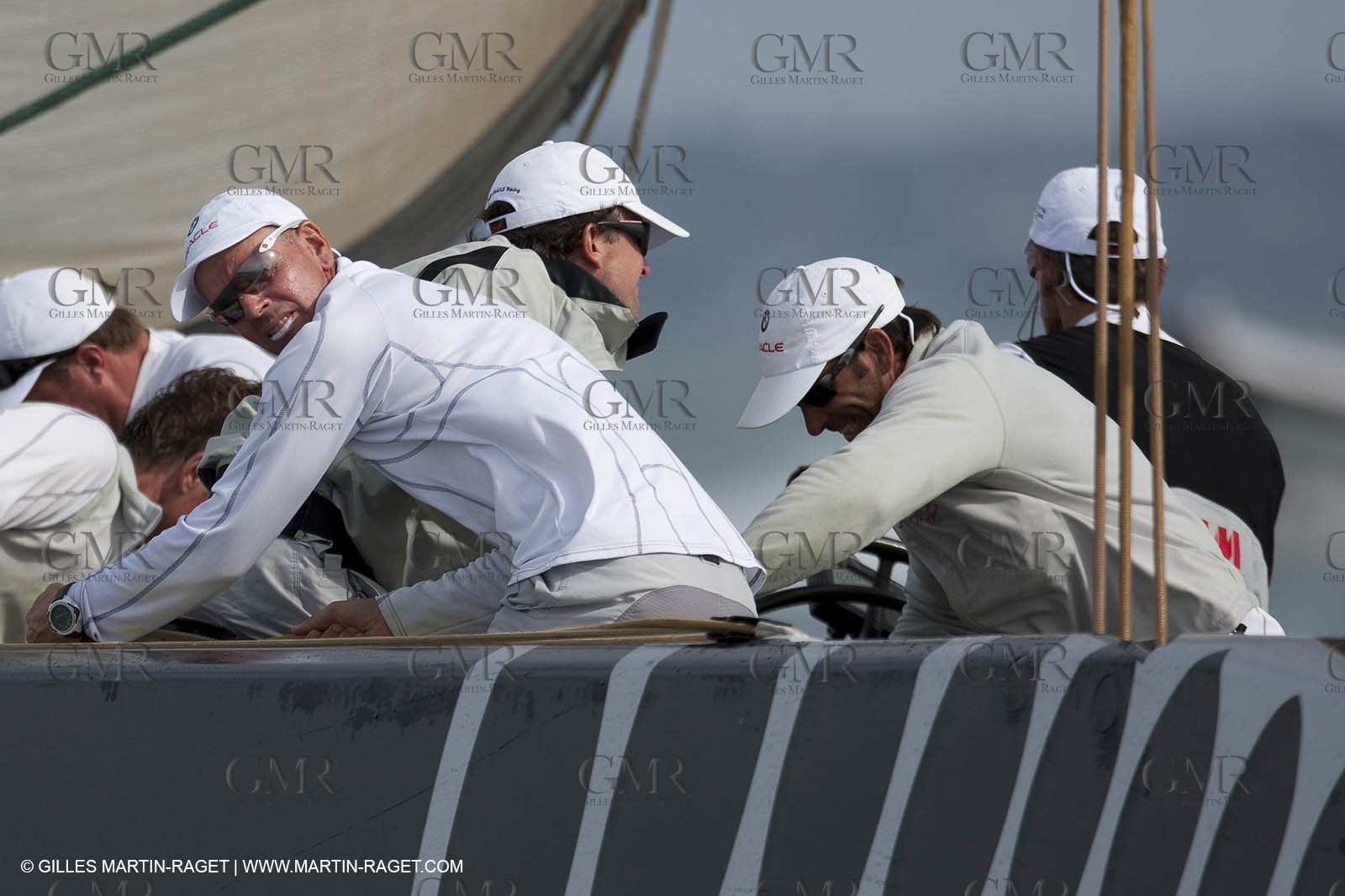 01 02 2009 - Auckland (NZL) -  Louis Vuitton Pacific Series -  Racing Day 4 - Round Robin 2 - BMW ORACLE RAcing Vs Pataugas by K-Challenge