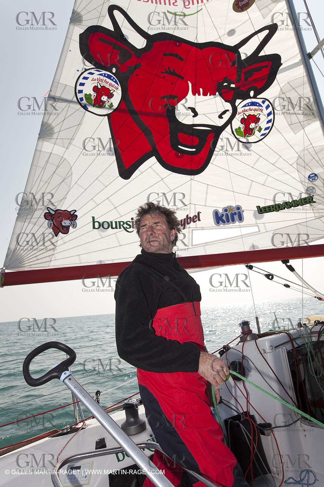 13 03 2010 -  La Grande Motte   Port Camargue (FRA) - Groupe Bel - Kito de Pavant   Sebastien Audigane training for Transat AG2R