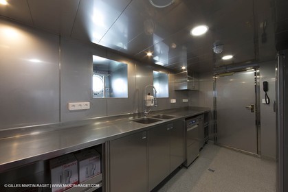 Al Azizi oficial launchat the Mucem museum - H2X boatyard - Oceanographic research ship - Marseille (FRA,13) - 27 05 2014