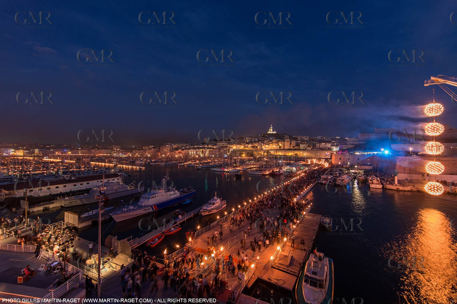 03 05 2013 - Marseille (FRA,13) - Marseille Provence 2013, Historical port Illumination by Company Carabosse