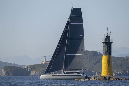 16 02 2019, Porquerolles (FRA,83), Gunboat 68 sail testing  3