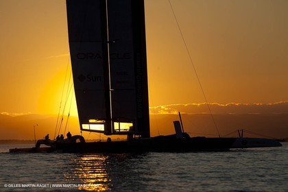 27 01 2010 - Valencia (ESP) - 33rd America's Cup - BMW ORACLE Racing - Training in Valencia