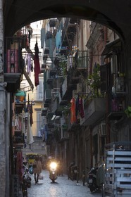 24 02 2012 - Naples (ITA) - 34th America's Cup - America's Cup World Series Naples 2012 - Naples Preview - Naples hisrtoric center streets