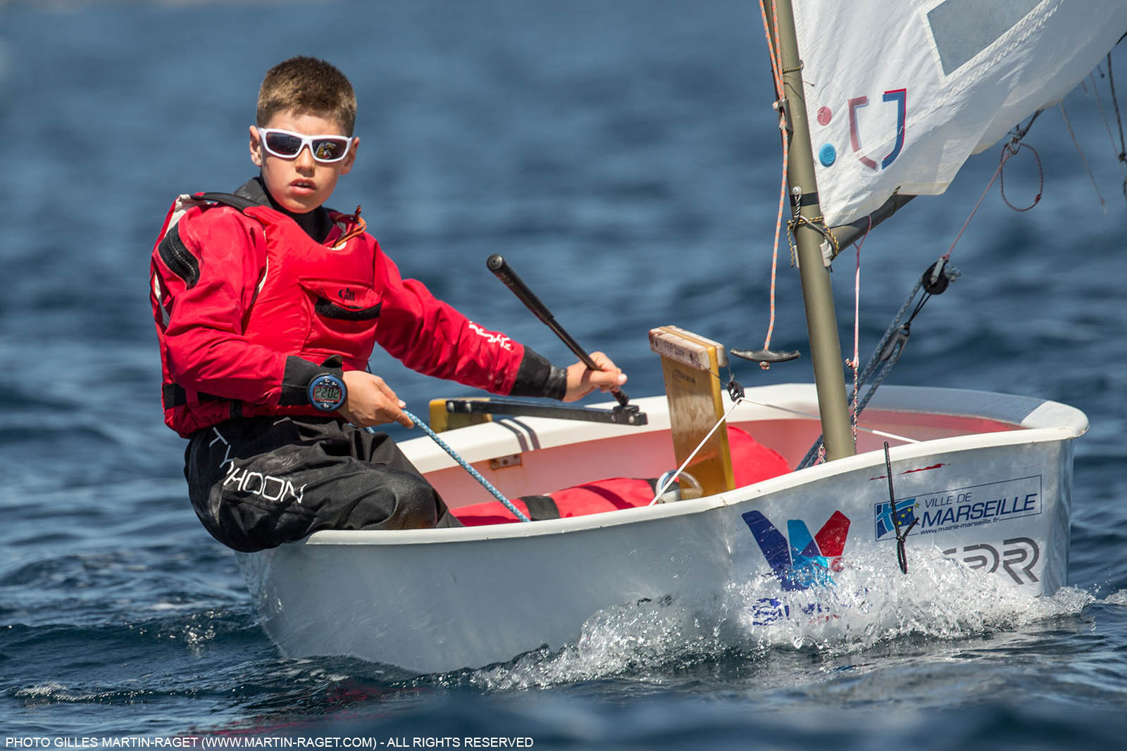 14 04 2016, Marseille (FRA,13), SNIM Dériveurs, Coupe Internationale de Printemps Optimist, Day 4