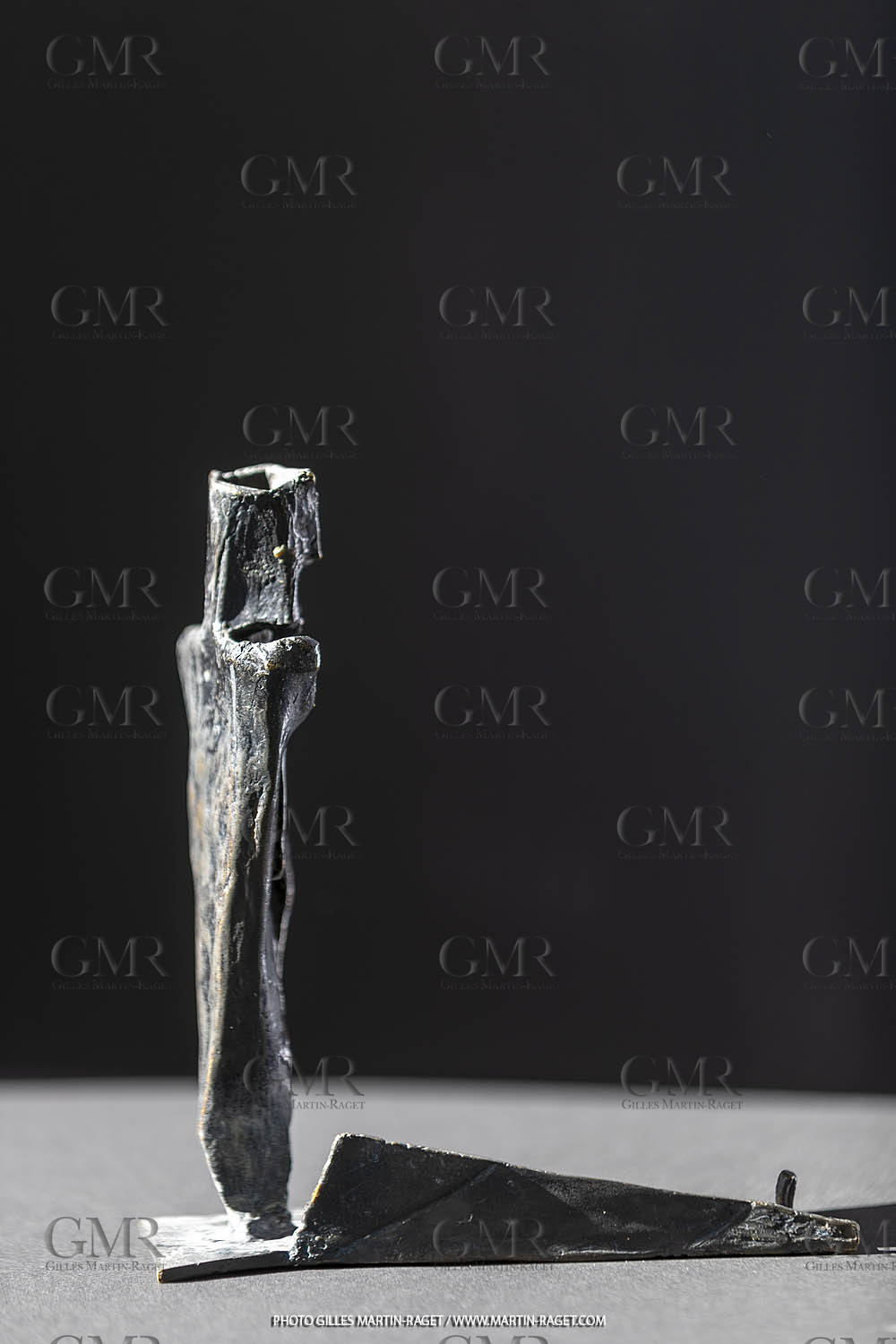 19 02 2020, Marseille (FRA,13), Oeuvre de Germaine Richier, Guerrier n° 10 1955, Bronze patiné foncé, Epreuve d'exposition, , Fondeur : L.Thinot, Paris, 20,5 x 9 x 17 cm, Collection particulière