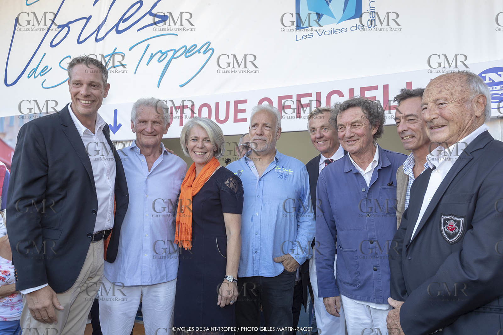 29 09 2018, Saint-Tropez (FRA,83), Voiles de Saint-Tropez 2019, Arrival Cannes-Saint-Tropez and trainings, inauguration du village