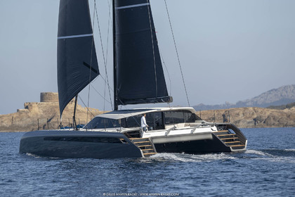 16 02 2019, Porquerolles (FRA,83), Gunboat 68 sail testing  3