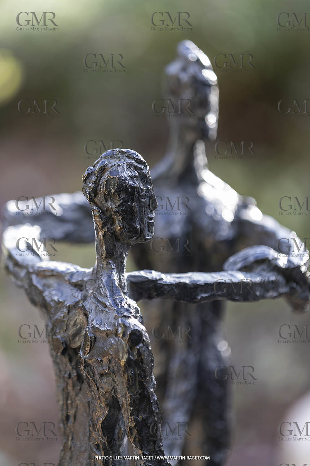 19 02 2020, St Rémy de Provence (FRA,13), Oeuvre de Germaine Richier, Le Sablier III 1953, Bronze patiné foncé, Epreuve d'exposition, 68,5 x 31 x 28 cm, collection particulière
